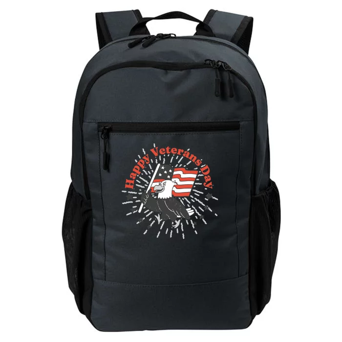 Happy Veterans Day Eagle Daily Commute Backpack