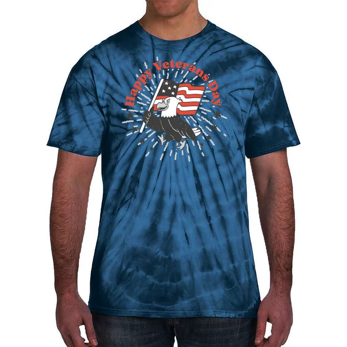 Happy Veterans Day Eagle Tie-Dye T-Shirt