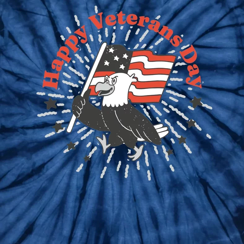 Happy Veterans Day Eagle Tie-Dye T-Shirt