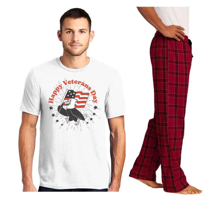 Happy Veterans Day Eagle Pajama Set