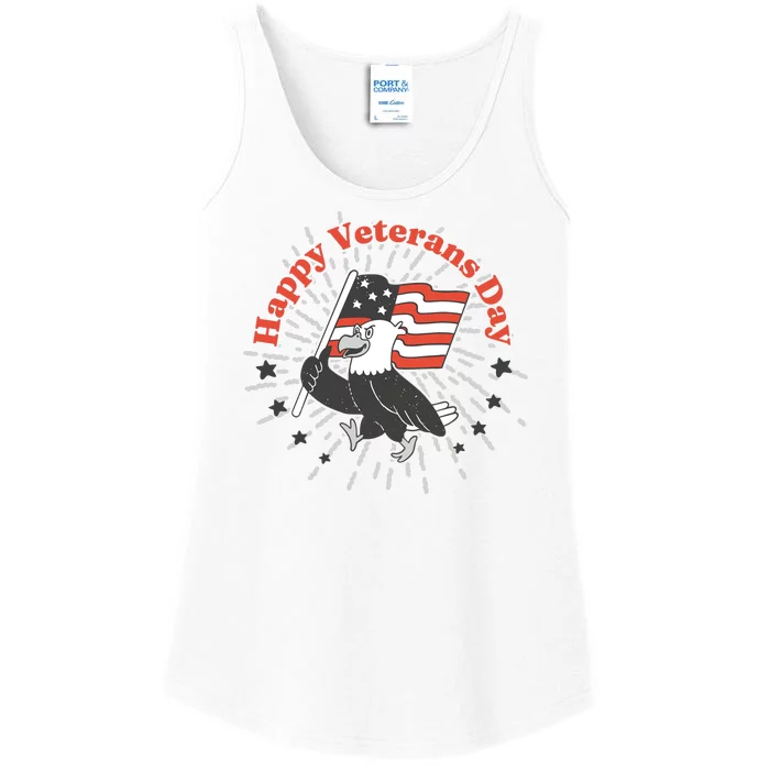 Happy Veterans Day Eagle Ladies Essential Tank