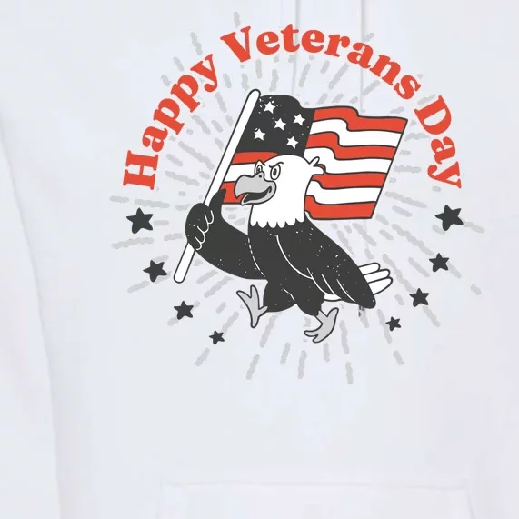 Happy Veterans Day Eagle Premium Hoodie