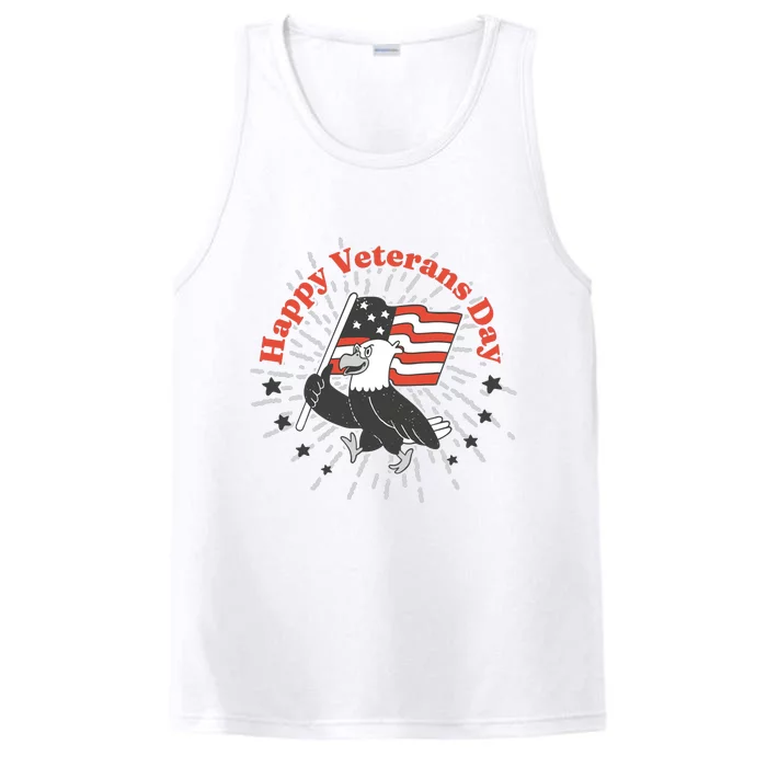 Happy Veterans Day Eagle Performance Tank