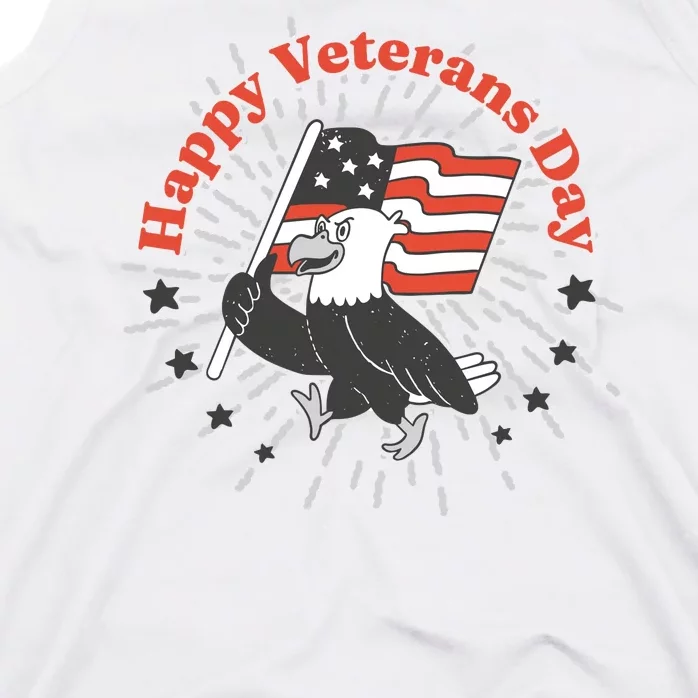 Happy Veterans Day Eagle Tank Top