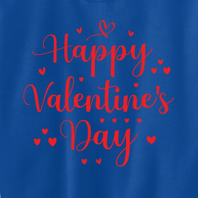 Happy Valentine's Day Love Heart Gift Kids Sweatshirt