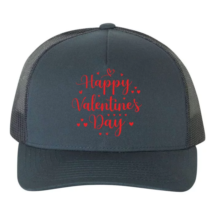 Happy Valentine's Day Love Heart Gift Yupoong Adult 5-Panel Trucker Hat