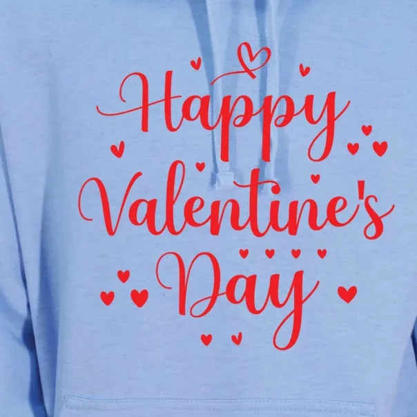 Happy Valentine's Day Love Heart Gift Unisex Surf Hoodie