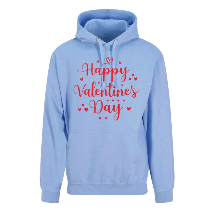 Happy Valentine's Day Love Heart Gift Unisex Surf Hoodie