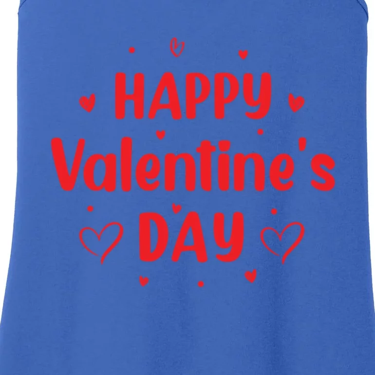 Happy Valentine's Day Love Heart Cute Gift Ladies Essential Tank