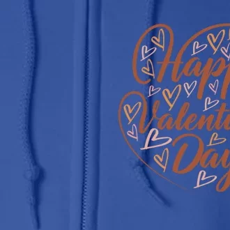 Happy Valentine's Day Cute Gift Full Zip Hoodie