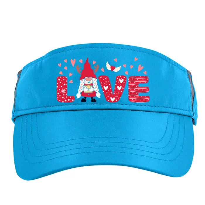 Happy Valentine`s Day: Funny Love Gnomes Meaningful Gift Adult Drive Performance Visor