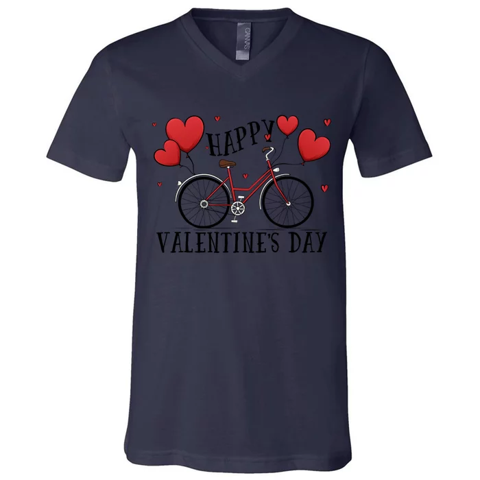 Happy Valentine`s Day Cool Gift V-Neck T-Shirt