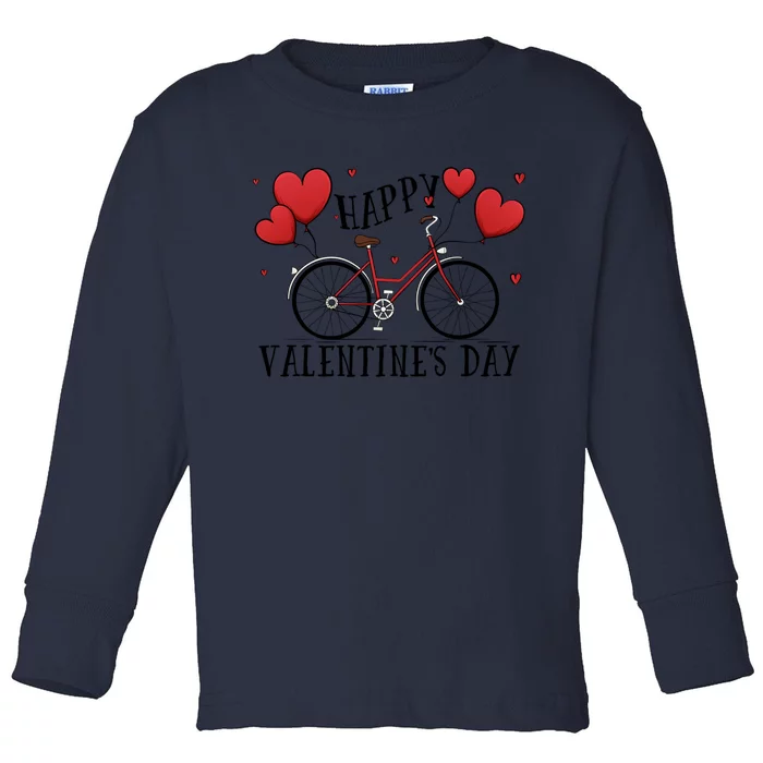 Happy Valentine`s Day Cool Gift Toddler Long Sleeve Shirt