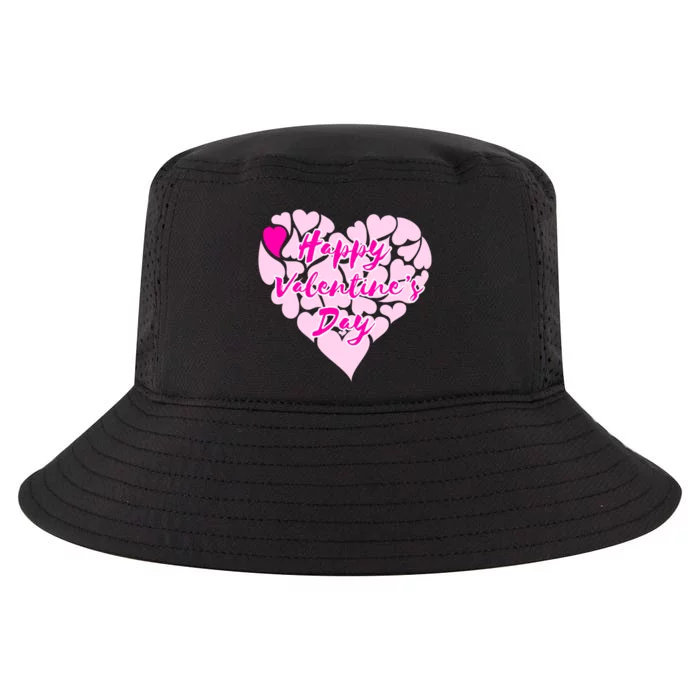 Happy Valentine's Day Heart Shape Logo Cool Comfort Performance Bucket Hat