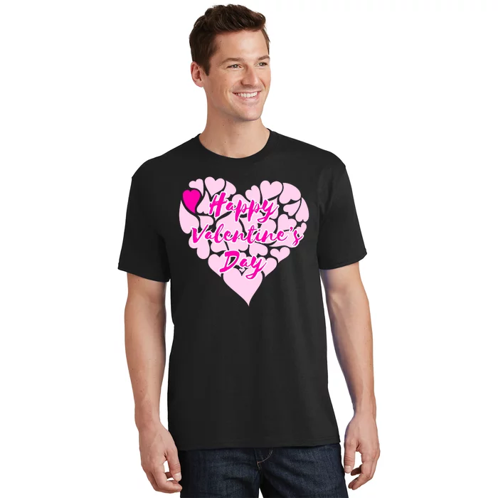 Happy Valentine's Day Heart Shape Logo T-Shirt