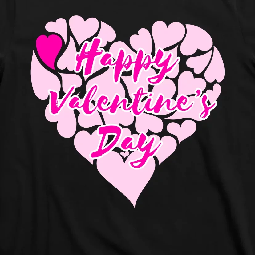 Happy Valentine's Day Heart Shape Logo T-Shirt