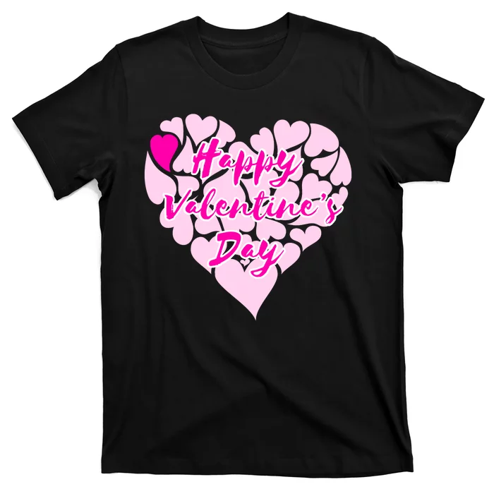 Happy Valentine's Day Heart Shape Logo T-Shirt