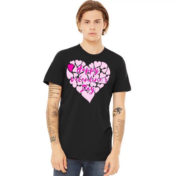 Happy Valentine's Day Heart Shape Logo Premium T-Shirt