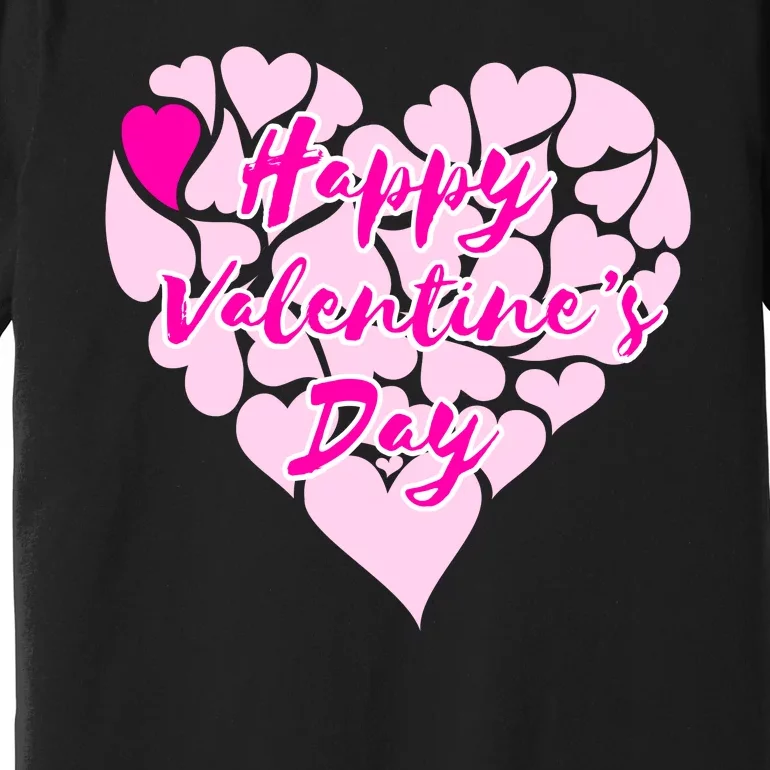 Happy Valentine's Day Heart Shape Logo Premium T-Shirt