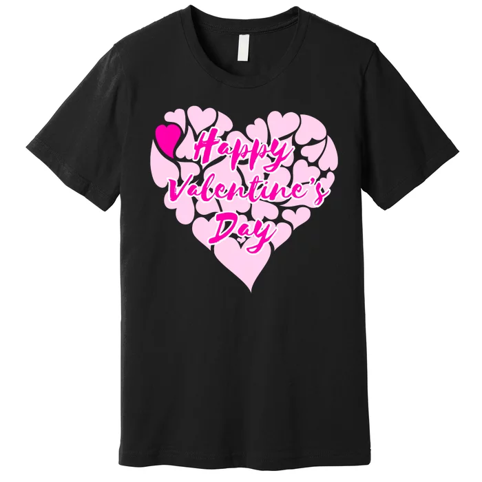 Happy Valentine's Day Heart Shape Logo Premium T-Shirt