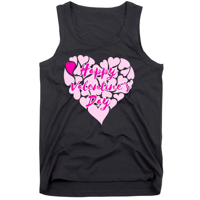 Happy Valentine's Day Heart Shape Logo Tank Top