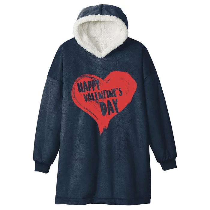 Happy Valentine’s Day! Cute Love Heart Classic Gift Hooded Wearable Blanket