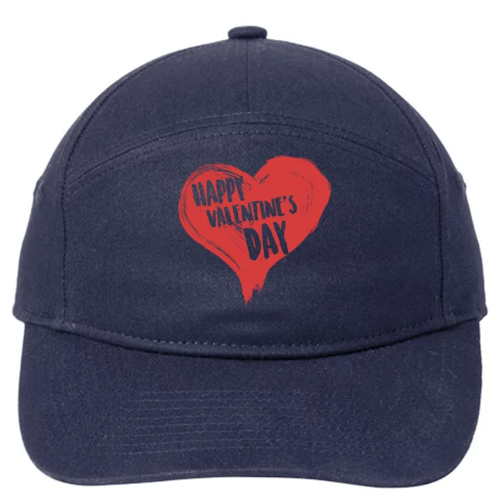 Happy Valentine’s Day! Cute Love Heart Classic Gift 7-Panel Snapback Hat