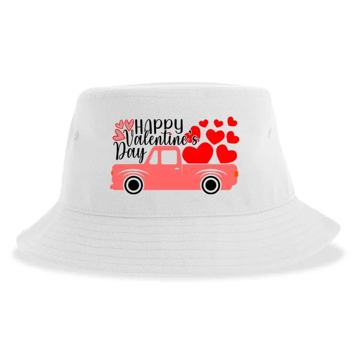 Happy Valentine's Day Funny Valentines Day Sustainable Bucket Hat