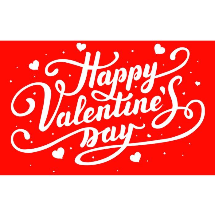 Happy Valentine's Day Simple Logo Bumper Sticker