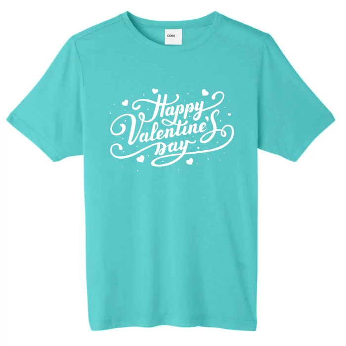 Happy Valentine's Day Simple Logo ChromaSoft Performance T-Shirt