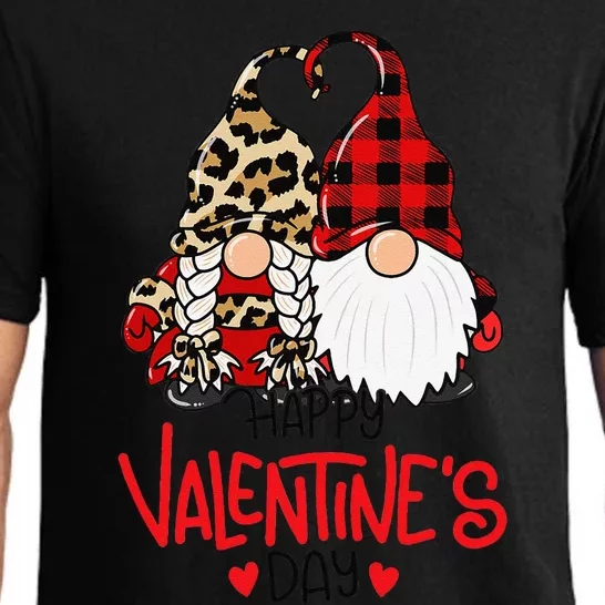 Happy Valentine's Day Gnomes Couple Valentines Day Gift Pajama Set