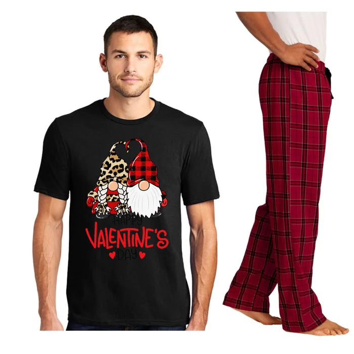 Happy Valentine's Day Gnomes Couple Valentines Day Gift Pajama Set