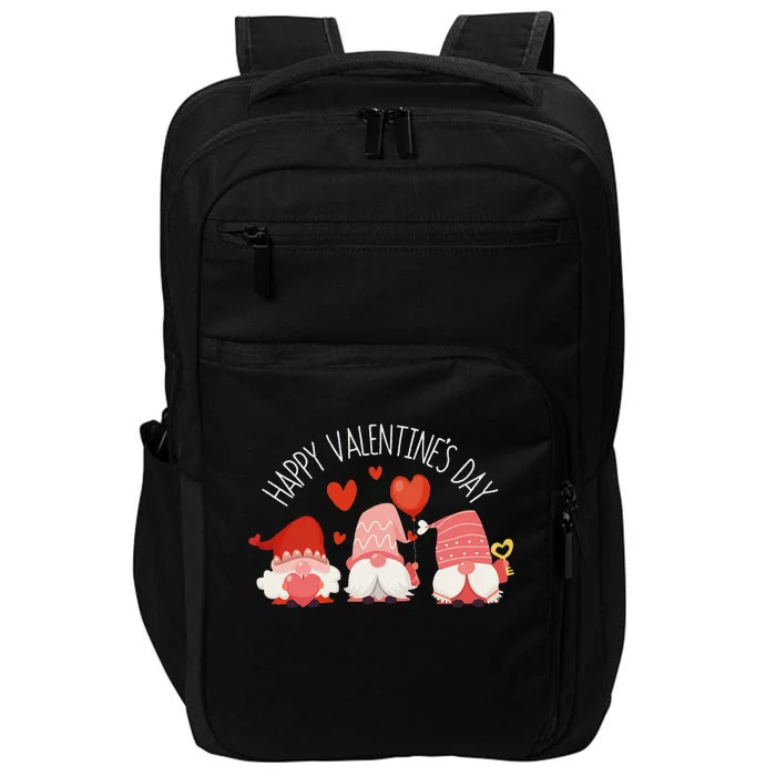 Happy Valentines Day Gnome Love Gnomes Couple Lovers Gnomies Funny Impact Tech Backpack