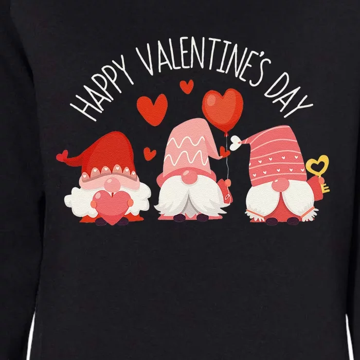 Happy Valentines Day Gnome Love Gnomes Couple Lovers Gnomies Funny Womens California Wash Sweatshirt