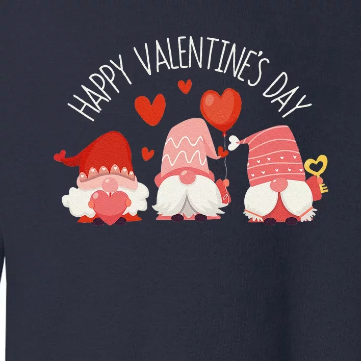 Happy Valentines Day Gnome Love Gnomes Couple Lovers Gnomies Funny Toddler Sweatshirt