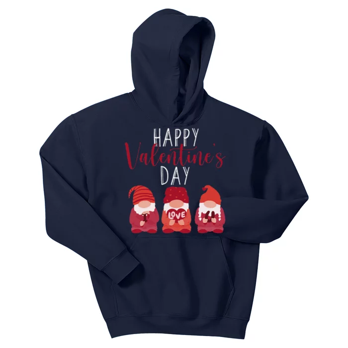 Happy Valentines Day Gnome Love Gnomes Couple Lovers Gnomies Kids Hoodie