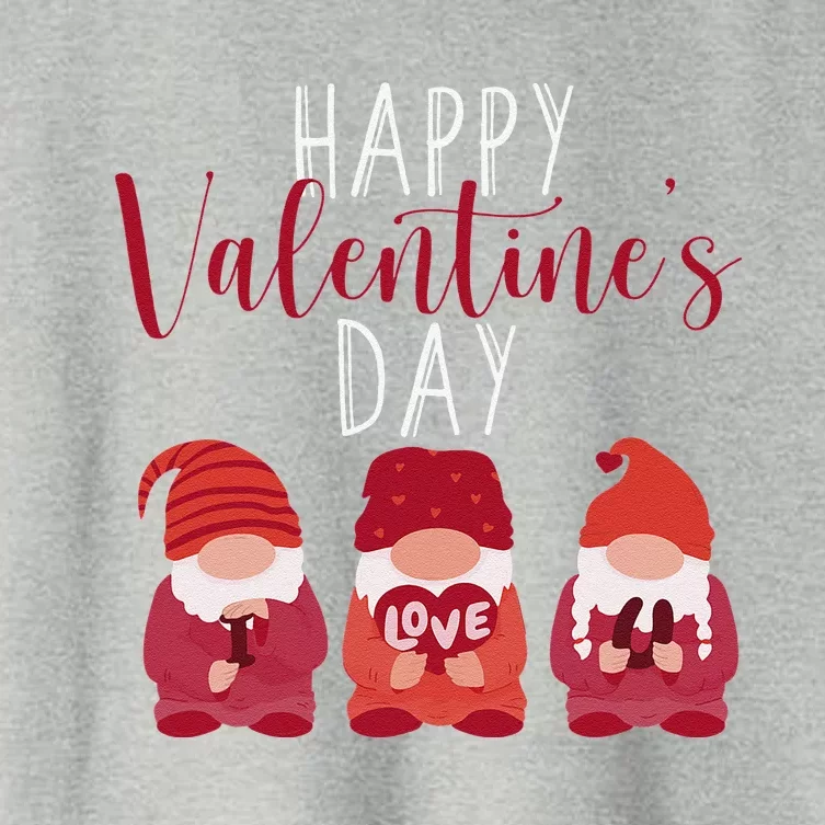 Happy Valentines Day Gnome Love Gnomes Couple Lovers Gnomies Women's Crop Top Tee