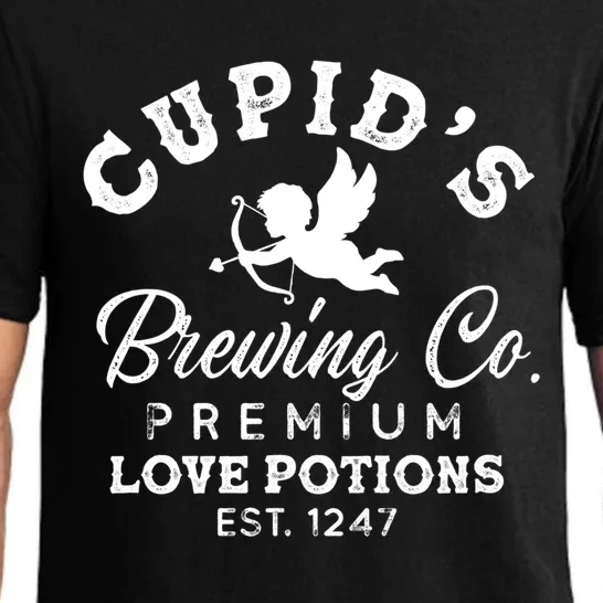 Happy Valentine's Day Cupid Brewing Rotic Beer Lovers Gift Pajama Set