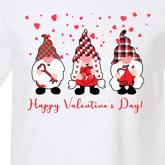 Happy Valentines Day Gnome Cute Gift Garment-Dyed Heavyweight T-Shirt