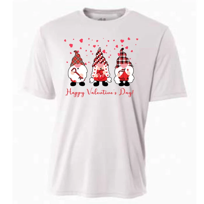 Happy Valentines Day Gnome Cute Gift Cooling Performance Crew T-Shirt