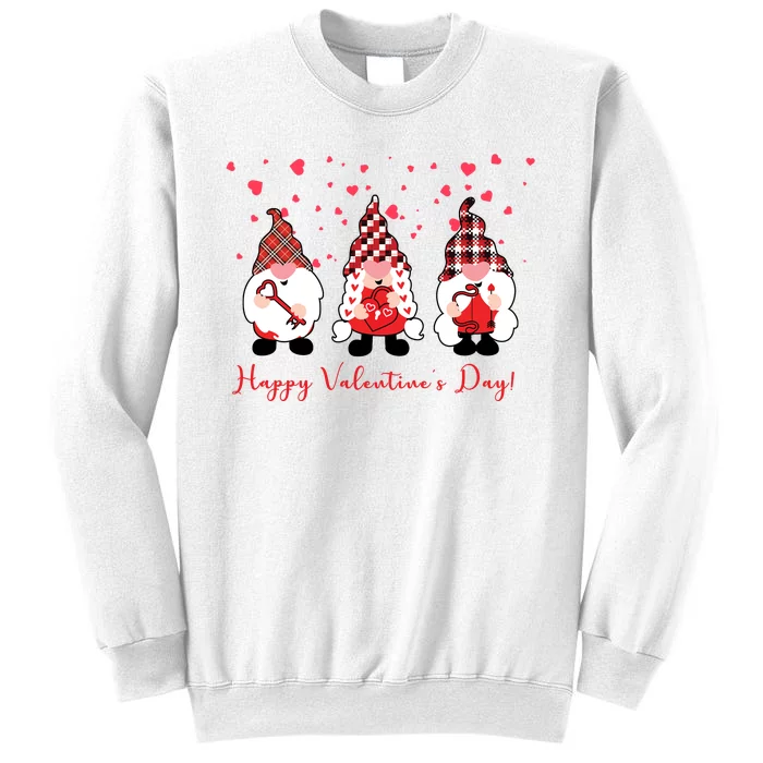 Happy Valentines Day Gnome Cute Gift Sweatshirt