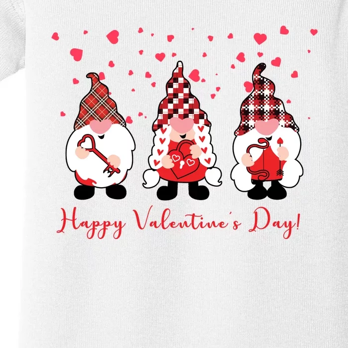 Happy Valentines Day Gnome Cute Gift Baby Bodysuit