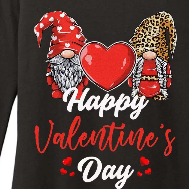 Happy Valentine's Day Gnomes Couple Valentines Day Funny Womens CVC Long Sleeve Shirt