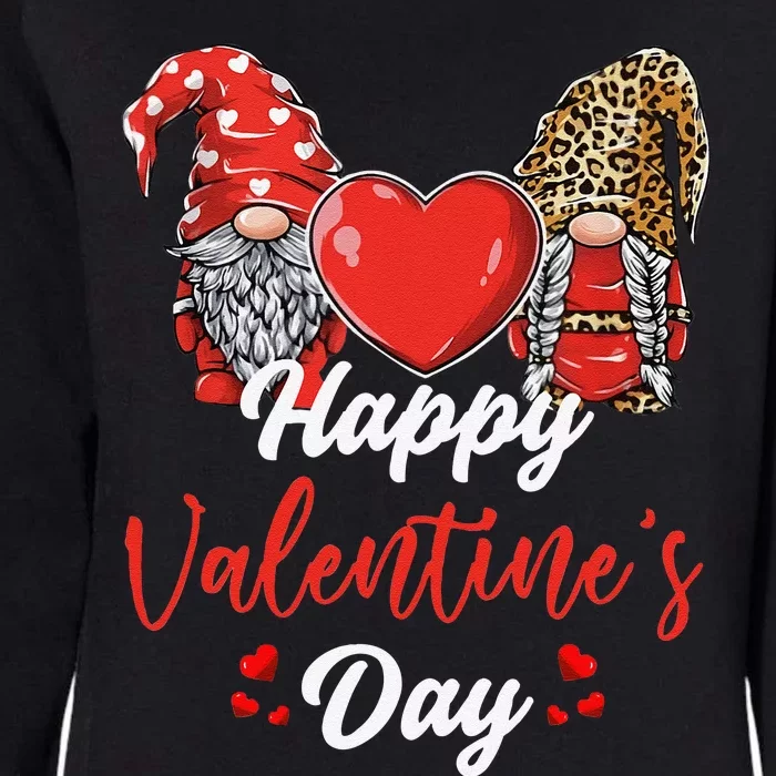 Happy Valentine's Day Gnomes Couple Valentines Day Funny Womens California Wash Sweatshirt