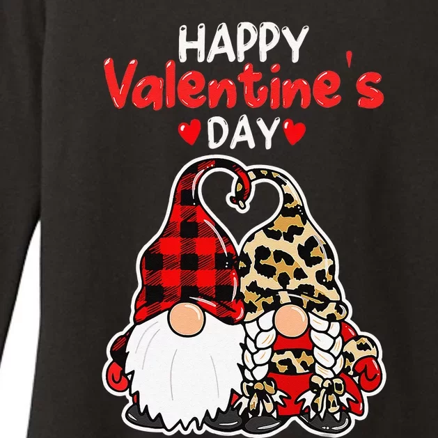 Happy Valentines Day Gnomes Couple Valentines Day Girl Womens CVC Long Sleeve Shirt