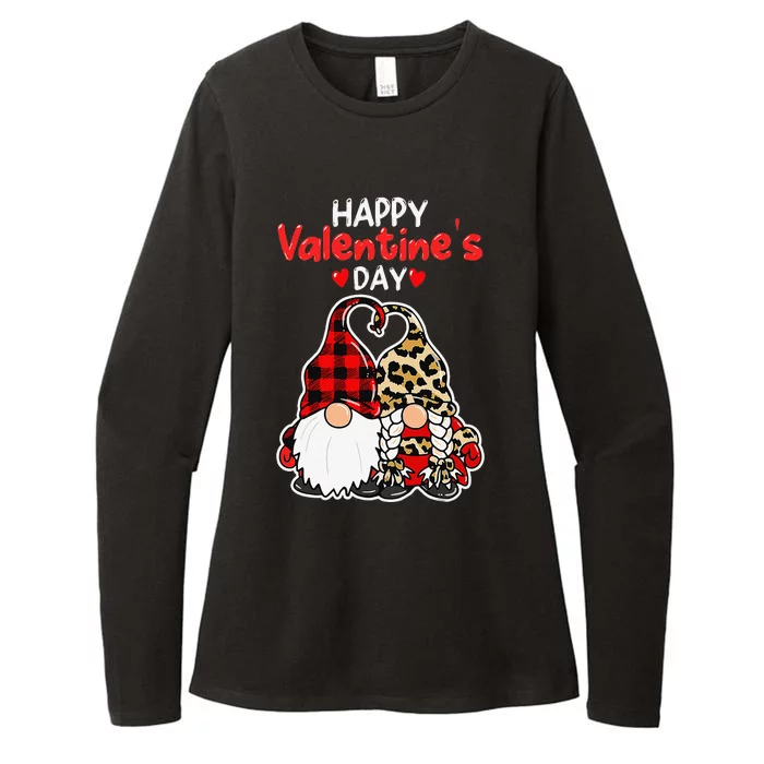 Happy Valentines Day Gnomes Couple Valentines Day Girl Womens CVC Long Sleeve Shirt