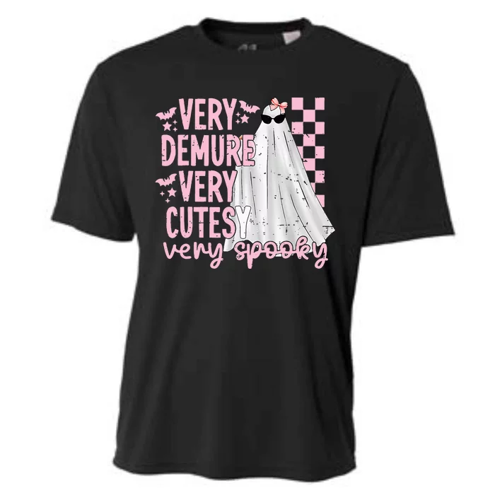 Halloween Very Demure Very Cutesy Very Spooky Cooling Performance Crew T-Shirt