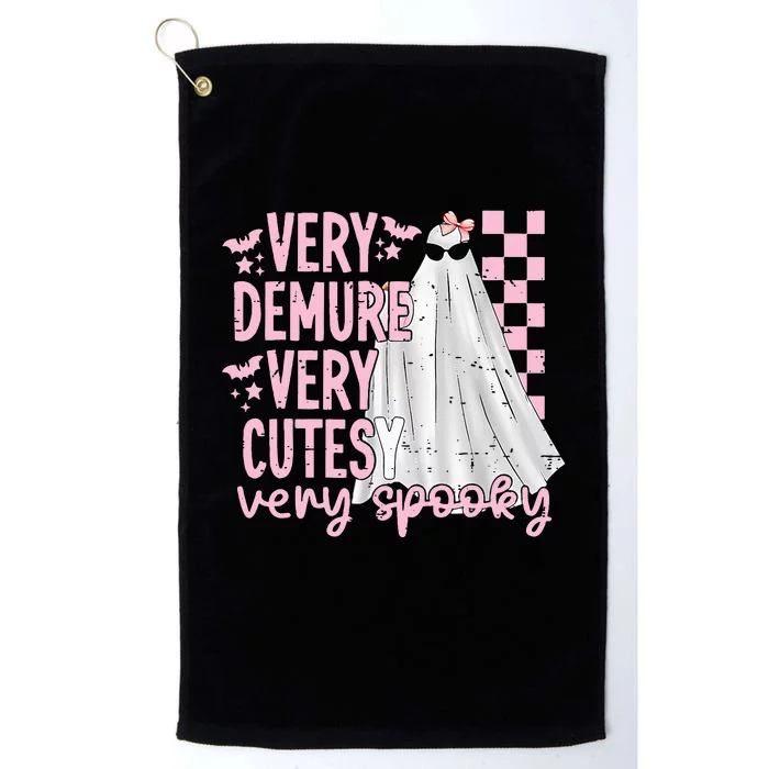 Halloween Very Demure Very Cutesy Very Spooky Platinum Collection Golf Towel