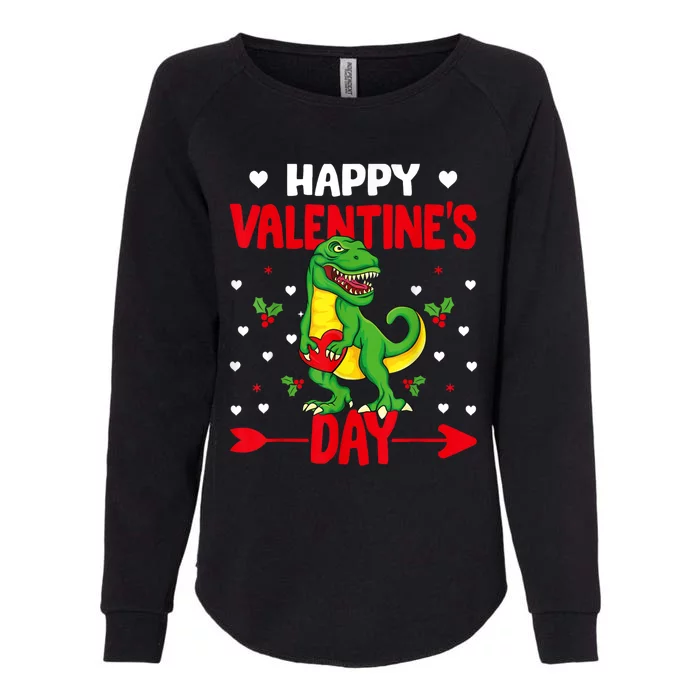 Happy ValentineS Day Dinosaur Happy ValentineS Day Outfits Womens California Wash Sweatshirt