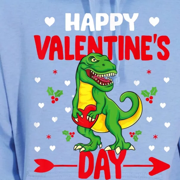 Happy ValentineS Day Dinosaur Happy ValentineS Day Outfits Unisex Surf Hoodie